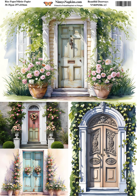 Decoupage Rice Paper - Beautiful Doorways