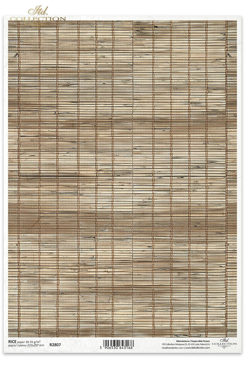 Decoupage Rice Paper - Boho Weave