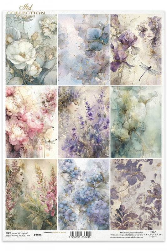 Decoupage Rice Paper - Bouquet of FlowersA4