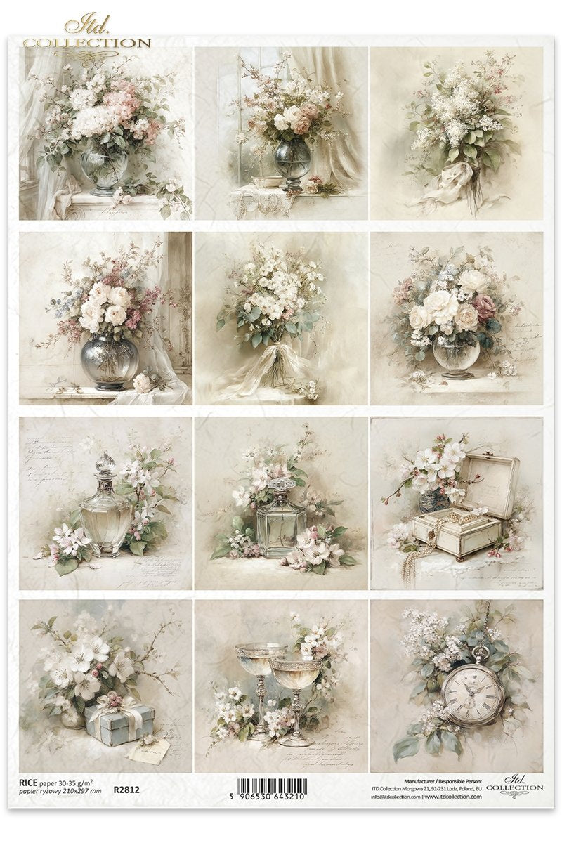 Decoupage Rice Paper - Bouquets and Pretty Things