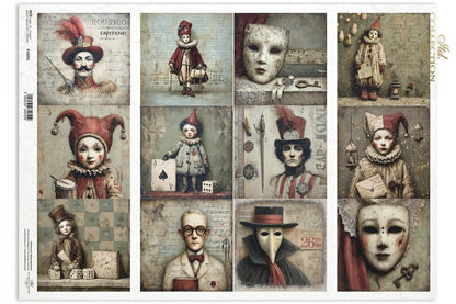 Decoupage Rice Paper - CarnivalA3