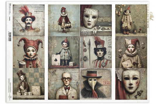 Decoupage Rice Paper - CarnivalA3