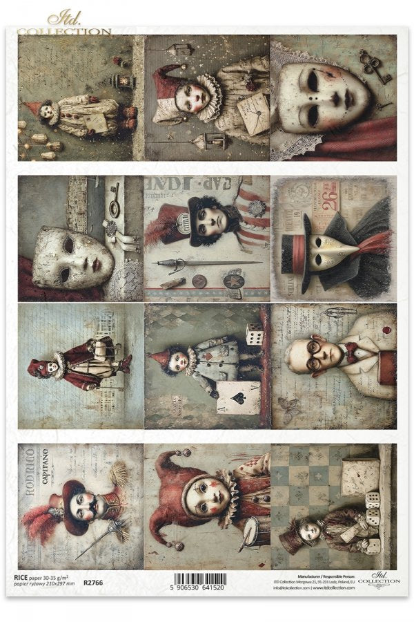 Decoupage Rice Paper - CarnivalA4