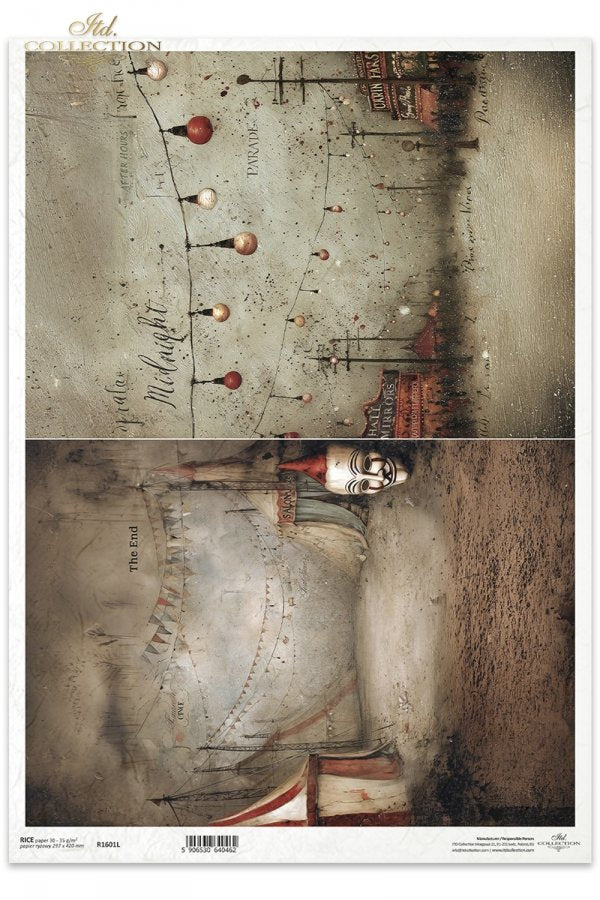 Decoupage Rice Paper - CircusA3