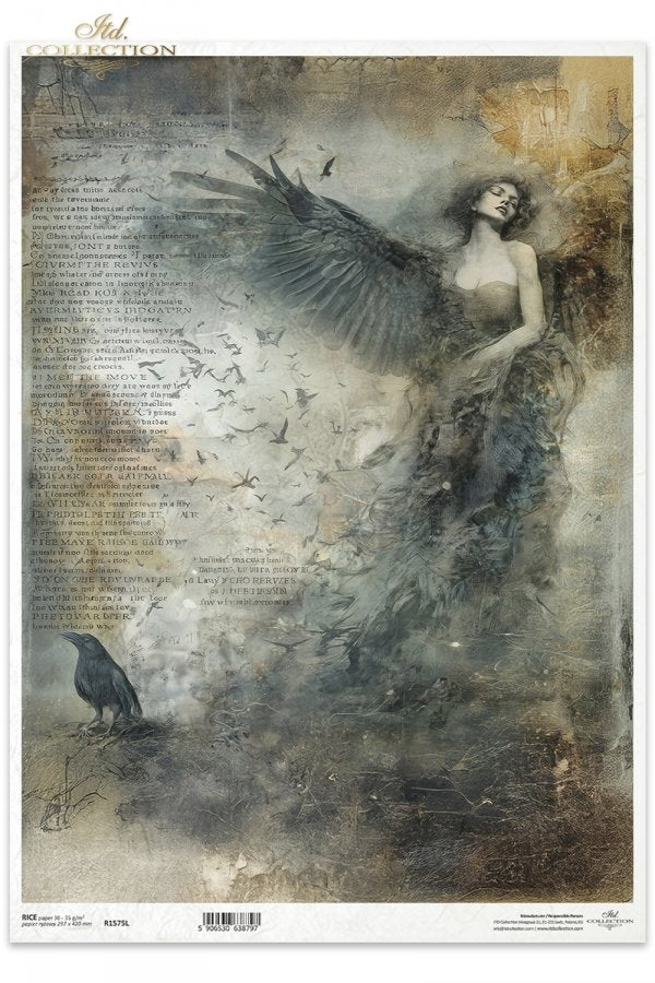 Decoupage Rice Paper - Dark Angel A3