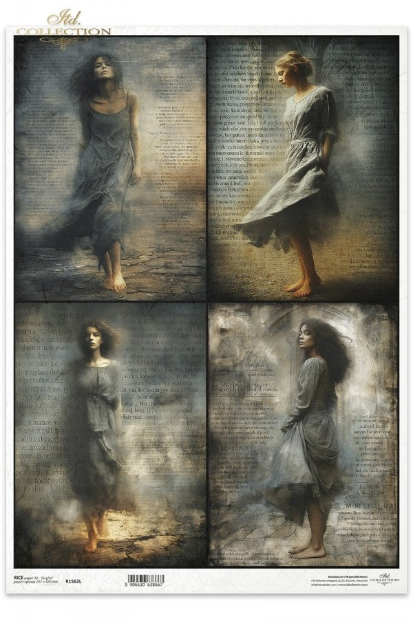 Decoupage Rice Paper - Daughters of the Dawn A3