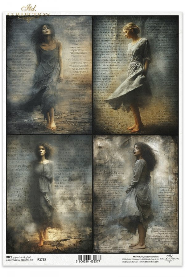 Decoupage Rice Paper - Daughters of the Dawn A4