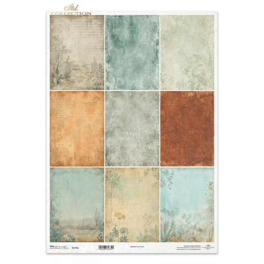 Decoupage Rice Paper - Desert BackgroundsA3