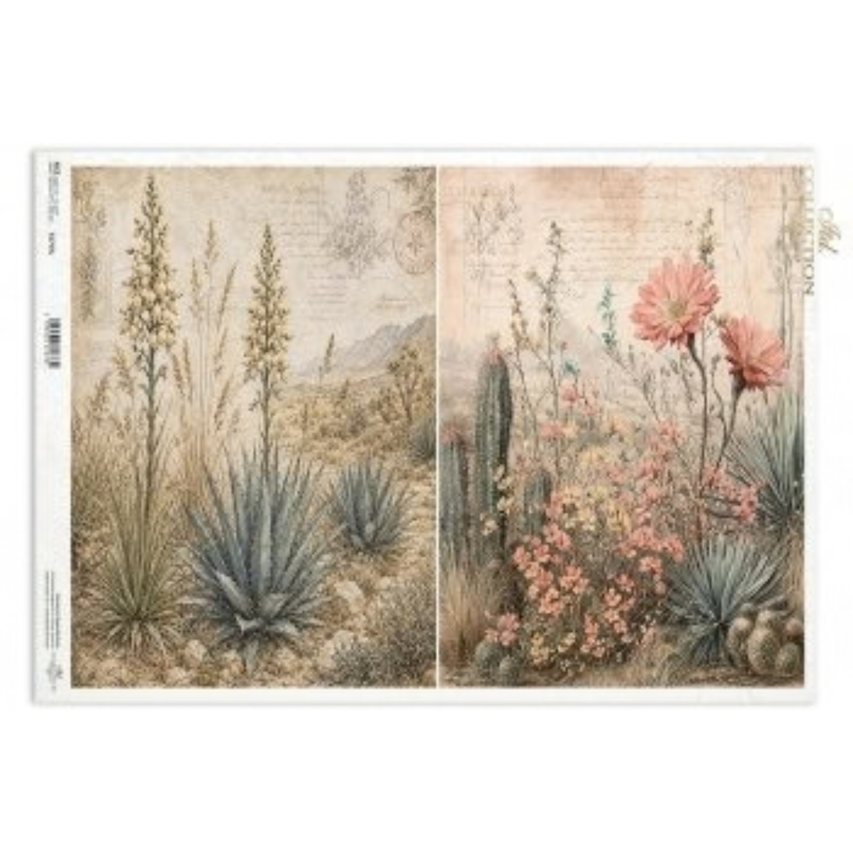 Decoupage Rice Paper - Desert LandscapeA3