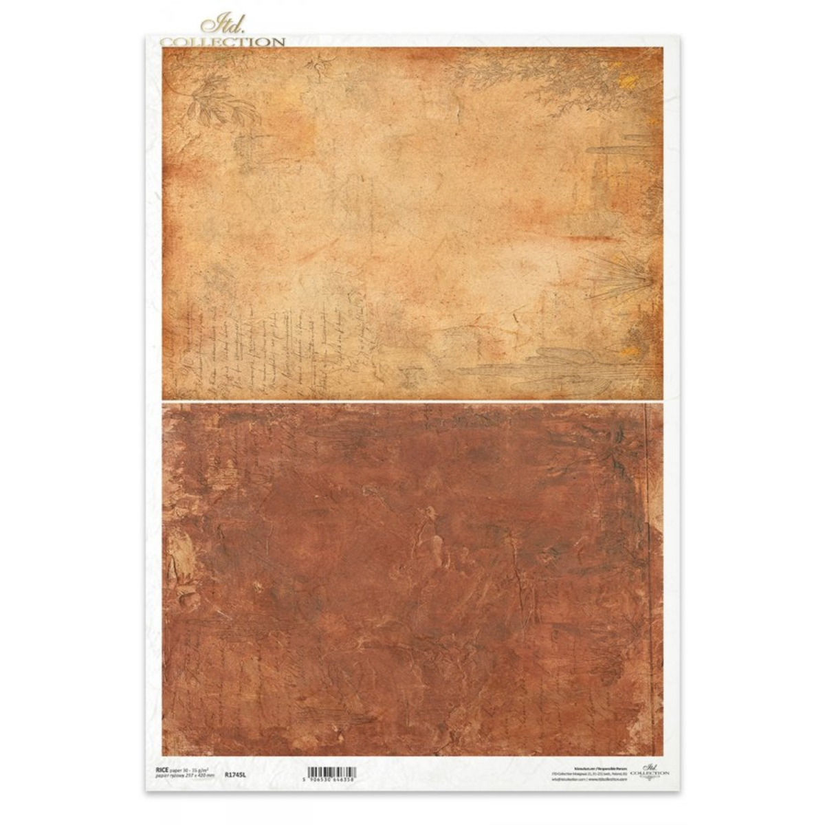 Decoupage Rice Paper - Distressed BackgroundsA3