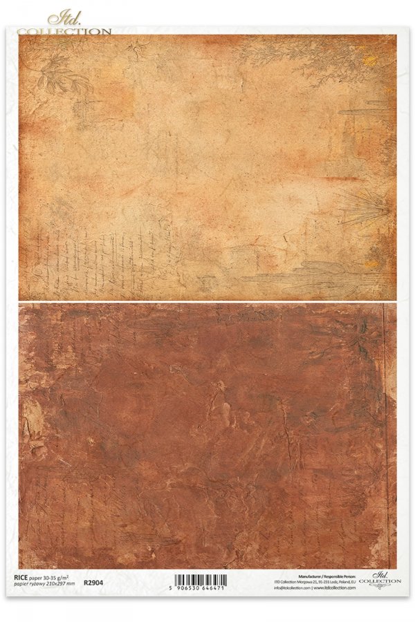 Decoupage Rice Paper - Distressed BackgroundsA4