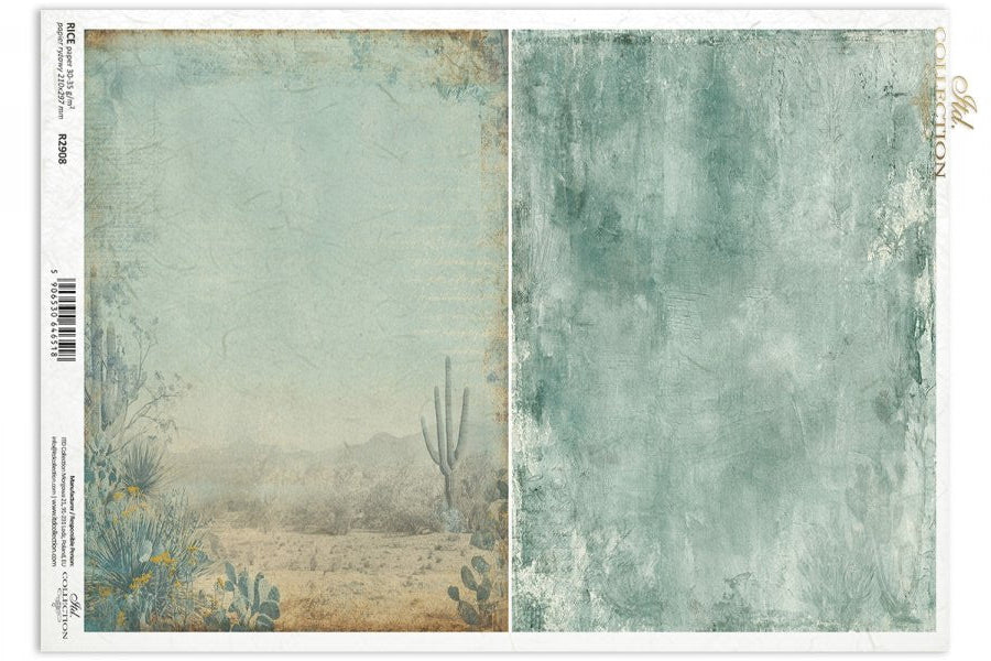 Decoupage Rice Paper - Distressed Backgrounds VA4