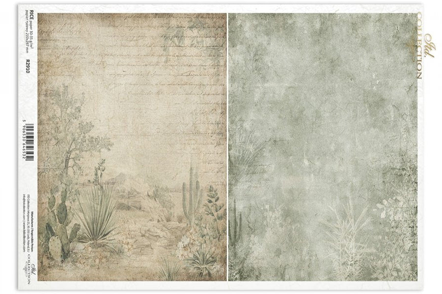 Decoupage Rice Paper - Distressed Backgrounds VIIA4