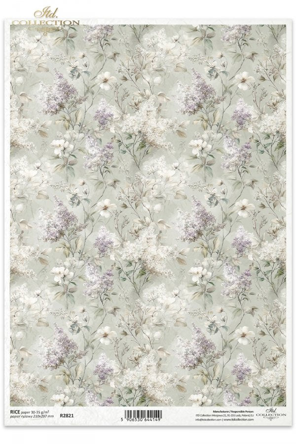 Decoupage Rice Paper - Dreamy Florals