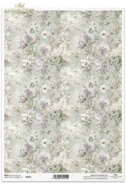 Decoupage Rice Paper - Dreamy Florals