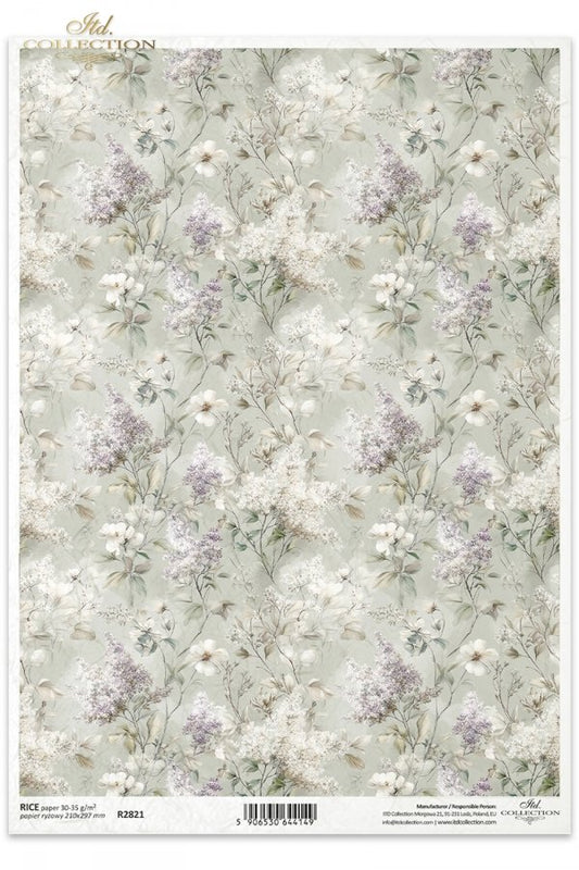 Decoupage Rice Paper - Dreamy Florals