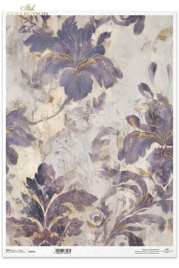 Decoupage Rice Paper - Garden of MusesA3
