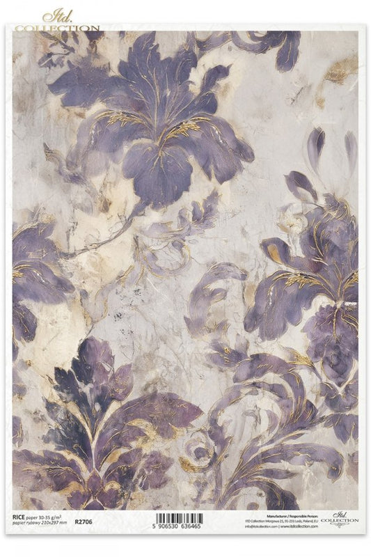 Decoupage Rice Paper - Garden of MusesA4