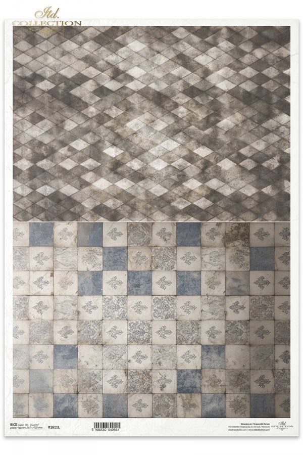 Decoupage Rice Paper - Geometric PatternsA3