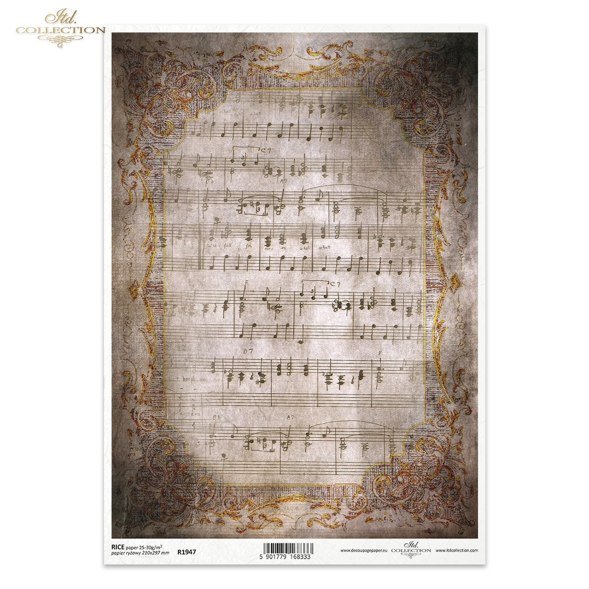 Decoupage Rice Paper - Gothic Stories Music
