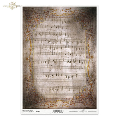 Decoupage Rice Paper - Gothic Stories Music