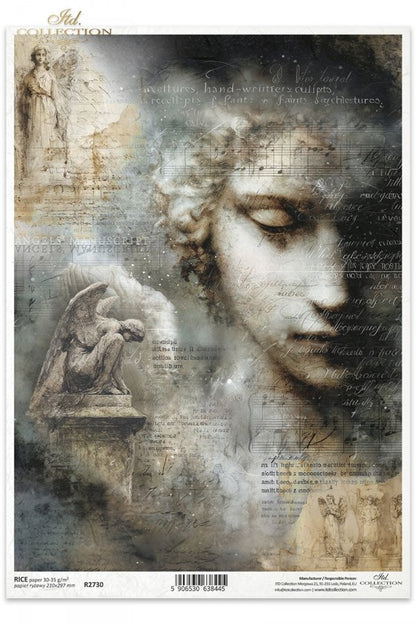 Decoupage Rice Paper - Keeper of Sorrows A4