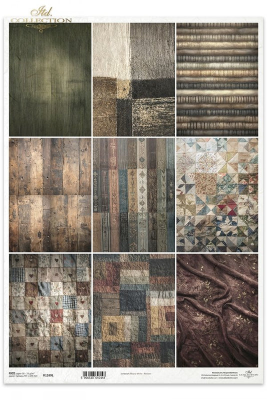 Decoupage Rice Paper - Mouse World, TexturesA3