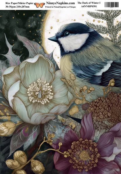 Decoupage Rice Paper - The Dark of Winter I (Special Pre-Order)