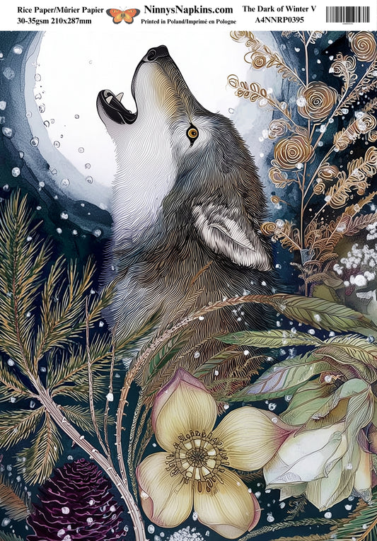 Decoupage Rice Paper - The Dark of Winter V