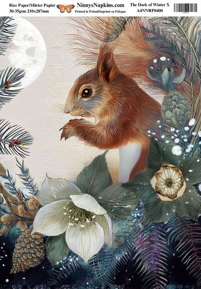 Decoupage Rice Paper - The Dark of Winter X