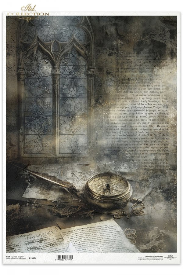 Decoupage Rice Paper - The Silent Observatory A3