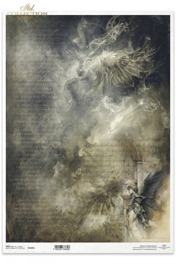 Decoupage Rice Paper - The Veil of Wings A3