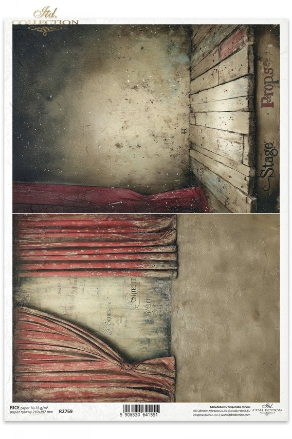 Decoupage Rice Paper - Theatre, StageA4