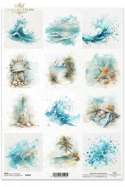 Decoupage Rice Paper - WavesA4