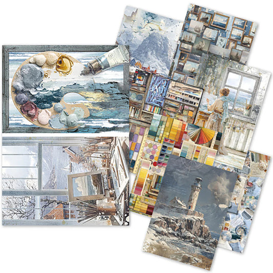 Decoupage Rice Paper A5 MIXED 8/Pkg - An Artist Journey