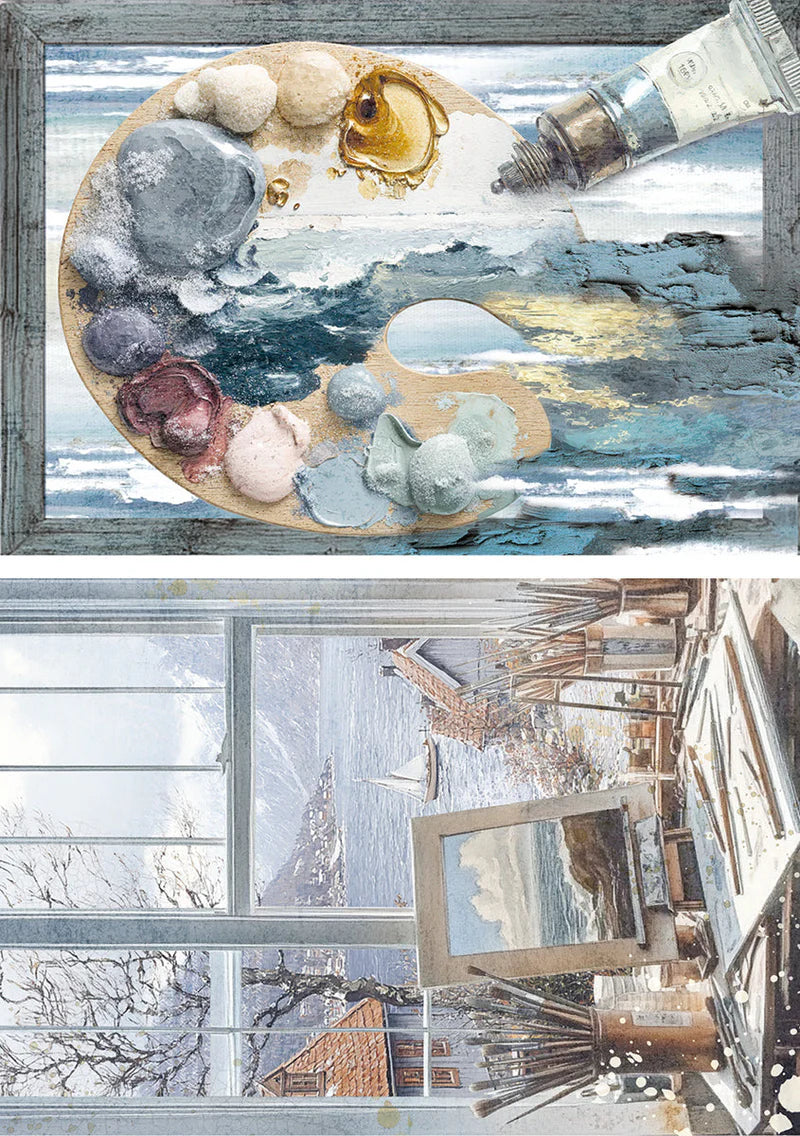 Decoupage Rice Paper A5 MIXED 8/Pkg - An Artist Journey