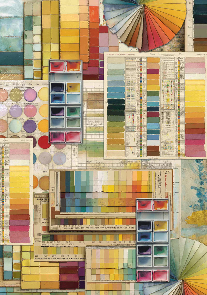 Decoupage Rice Paper A5 MIXED 8/Pkg - An Artist Journey