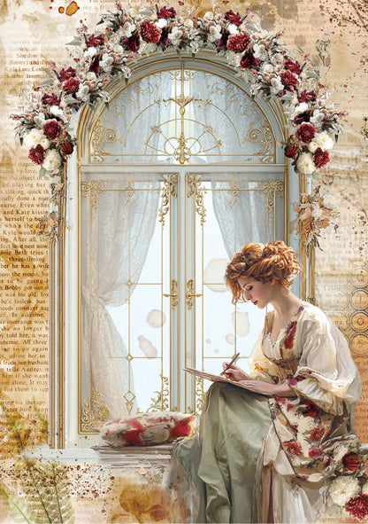 Decoupage Rice Paper A5 MIXED 8/Pkg - Book Lovers