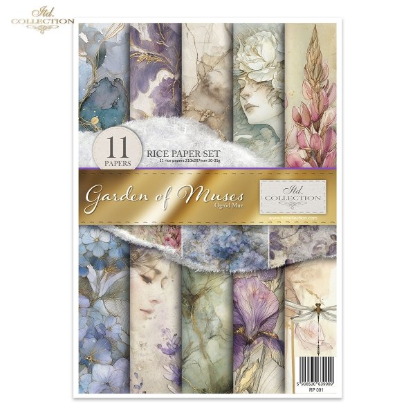 Decoupage Rice Paper Creative Kit - Garden of Muses (Special Pre-Order)