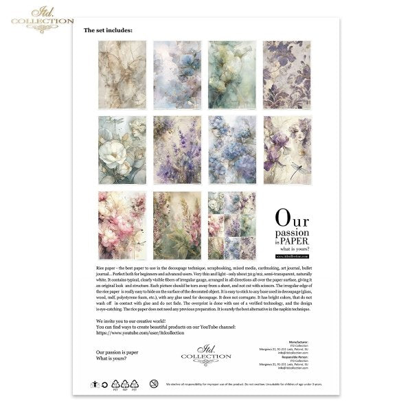 Decoupage Rice Paper Creative Kit - Garden of Muses (Special Pre-Order)