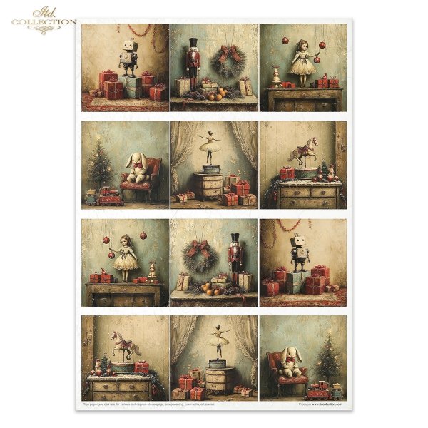 Decoupage Rice Paper Creative Kit - Retro Toys (Special Pre-Order)