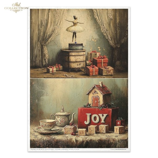 Decoupage Rice Paper Creative Kit - Retro Toys (Special Pre-Order)