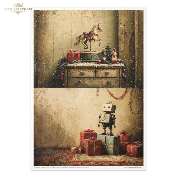 Decoupage Rice Paper Creative Kit - Retro Toys (Special Pre-Order)