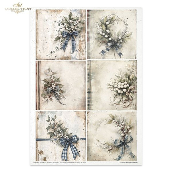 Decoupage Rice Paper Creative Kit - Winter's Tale in Blue (Special Pre-Order)