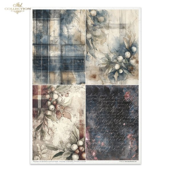 Decoupage Rice Paper Creative Kit - Winter's Tale in Blue (Special Pre-Order)