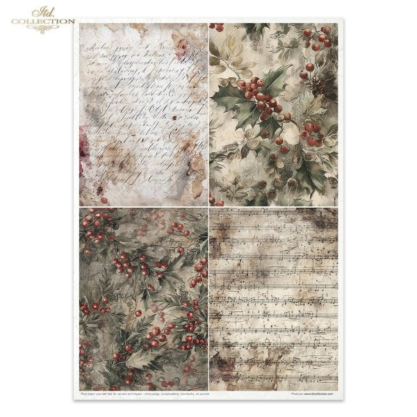 Decoupage Rice Paper Creative Kit - Winter's Tale in Red (Special Pre-Order)