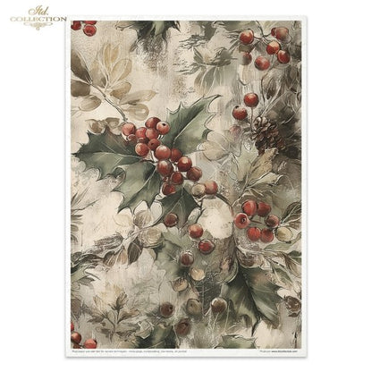 Decoupage Rice Paper Creative Kit - Winter's Tale in Red (Special Pre-Order)