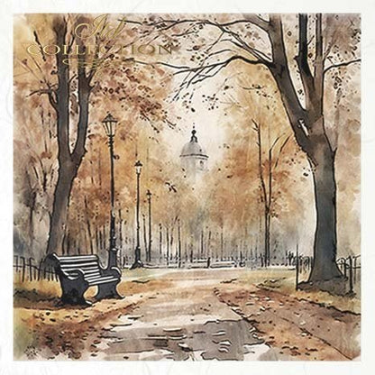 Decoupage Rice Paper Mini Set - Autumn Scenes
