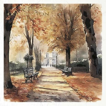 Decoupage Rice Paper Mini Set - Autumn Scenes