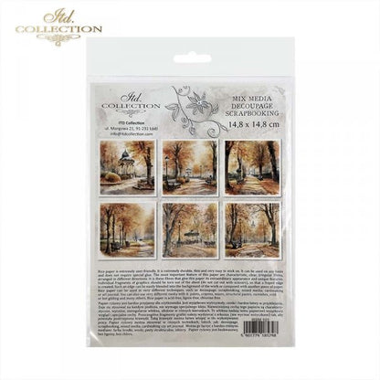 Decoupage Rice Paper Mini Set - Autumn Scenes